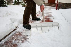 Man Shoveling Snow