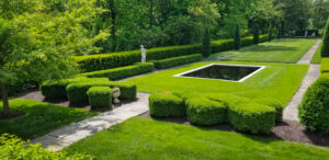 planned exterior landscape
